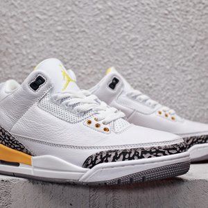 Yellow Men's AJ3 Sneakers